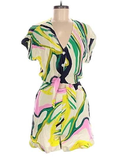 Pre-owned Frnch Romper In Yellow