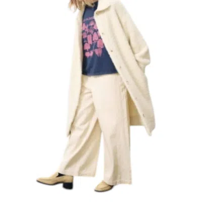 Frnch Schana Duster Cardigan In Cream In Neutral
