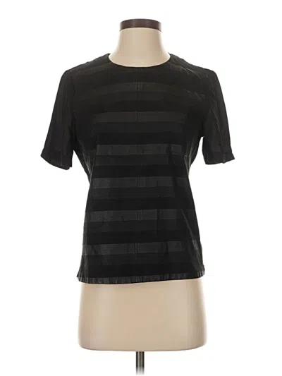 Pre-owned Frnch Short Sleeve Top Black Crew Neck Tops