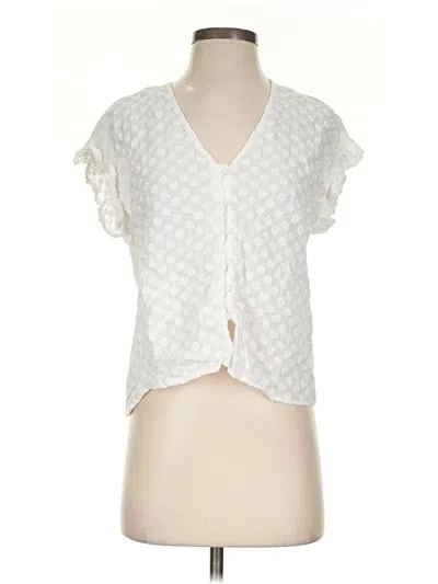 Pre-owned Frnch Sleeveless Blouse In Ivory
