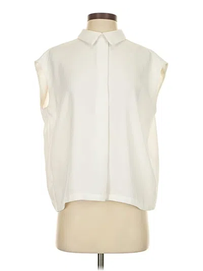 Pre-owned Frnch Sleeveless Blouse In White
