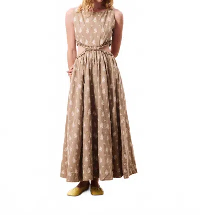 Frnch Stellaria Maxi Dress In Marron Glace In Pink