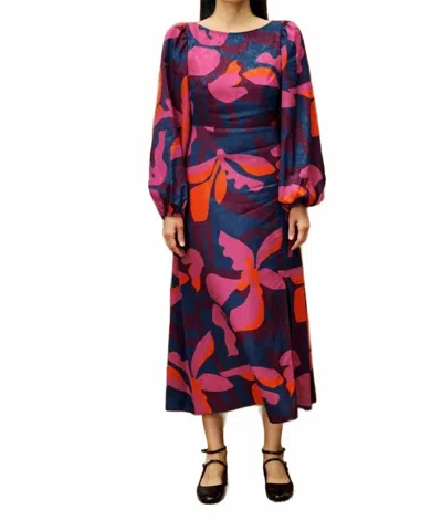 Frnch Stendhal Dress In Print Geo Flowers In Multi