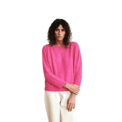 Frnch Sylvie Knit Jumper In Fuchsia From In Pink