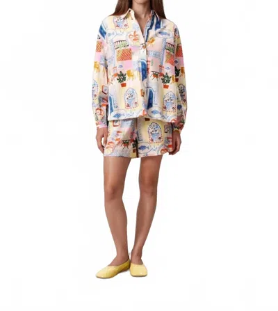 Frnch Topaze Water's Edge Shirt In Multi