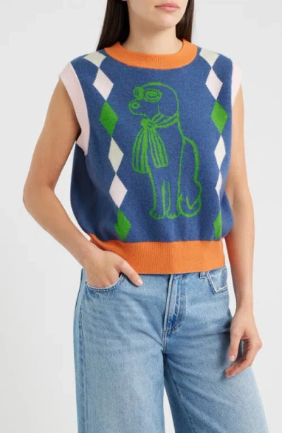 Frnch Torquay Sweater In Blue