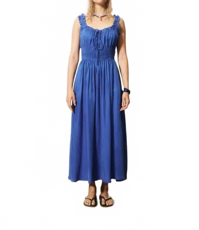 Frnch Toto Sleeveless Dress In Electric Blue