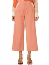 Frnch Two-tone Woven Pants In Rose In Multi