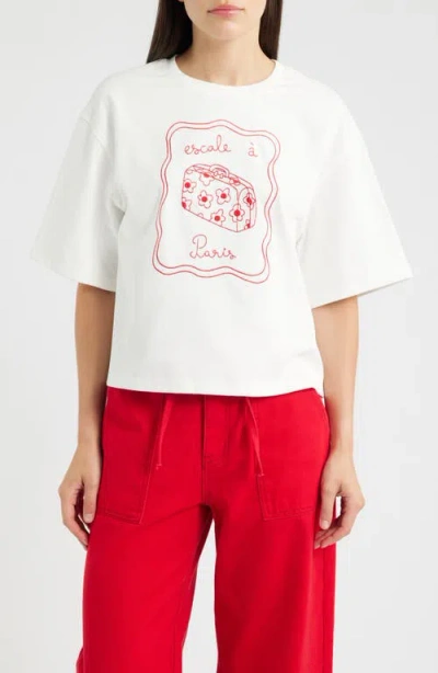 Frnch Valise Graphic Tee In Multi