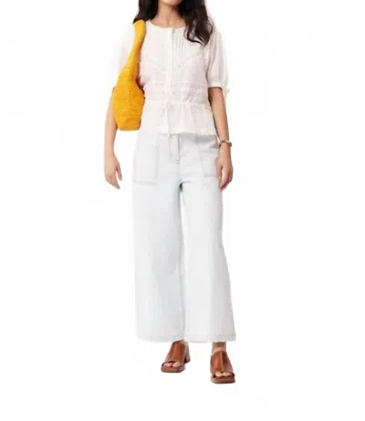 Frnch Women's Anays Woven Blouse Top In Cream In White