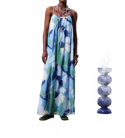 Frnch Women's Andaman Dress In Blue Water Lily In Multi