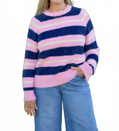 Frnch Women's Himalayan Sweater In Pink Multi In Purple
