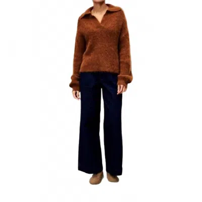 Frnch Women's Josse Sweater In Marron Glace In Brown