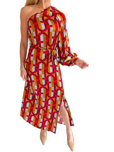 Frnch Women's Midi Dress In Sunset Burst In Multi