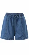 Frnch Women's Phanelie Short In Bleu Jean In Blue