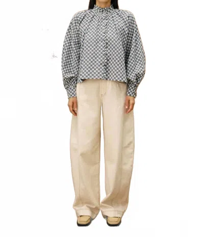 Frnch Zinnia Shirt In Blue Denim In Multi