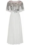 Frock And Frill Women's Embelia Floral Embellished Midi Dress - White In White