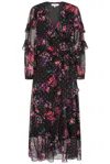 Frock And Frill Women's Susannah Black Floral Print Midaxi Dress In Black