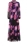 Frock And Frill Women's Zahara Black Floral Print Maxi Dress In Multi