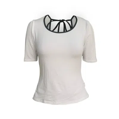 Frock Tales Women's Belle Top With Scoop Neck In White