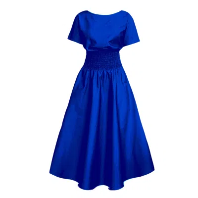 Frock Tales Women's Blue Orchis Dress In Cobalt