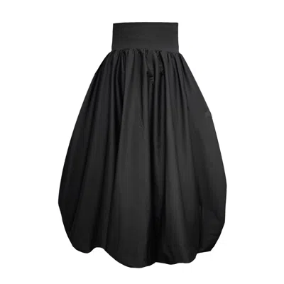 Frock Tales Women's Enoki Puffball Skirt In Black