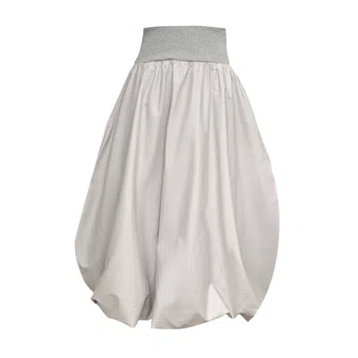 Frock Tales Women's Enoki Puffball Skirt In Dove Grey