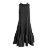 Frock Tales Women's Iris Midi Dress With Pockets In Black In Black
