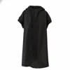 Frock Tales Women's Moonrise Shrug In Black With Hood In Black