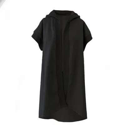 Frock Tales Women's Moonrise Shrug In Black With Hood