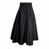 Frock Tales Women's Orchid Midi Skirt With Pockets In Black In Black