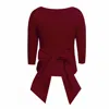 Frock Tales Women's Red Primrose Top With Bow In Burgundy In Red
