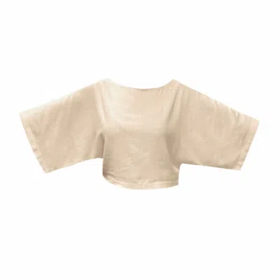 Frock Tales Women's White Tiller Top In Cream