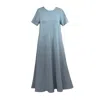 Frock Tales Women's Willow Midaxi Dress With Short Sleeves In Grey In Grey