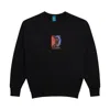 Frog Skateboards Men's Sun And Moon Crewneck Sweatshirt In Black In Black