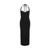 Frolickers Women's Convertible Sweetheart Black Dress - Halter & Asymmetric In Black