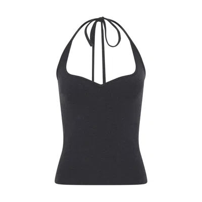 Frolickers Women's Convertible Sweetheart Top - Halter & Asymmetric - Grey Melange