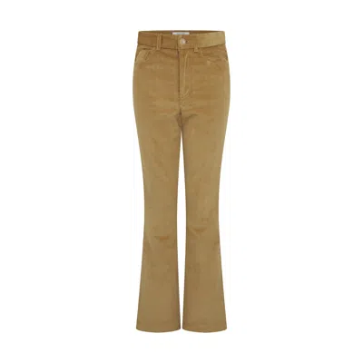 Frolickers Women's Yellow / Orange / Gold Corduroy Flare Trousers - Honey In Gold/yellow/orange