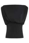 Frolov Top In Technical Fabric In Black