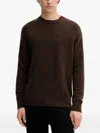 From Future Crew Neck Sweater In Brown