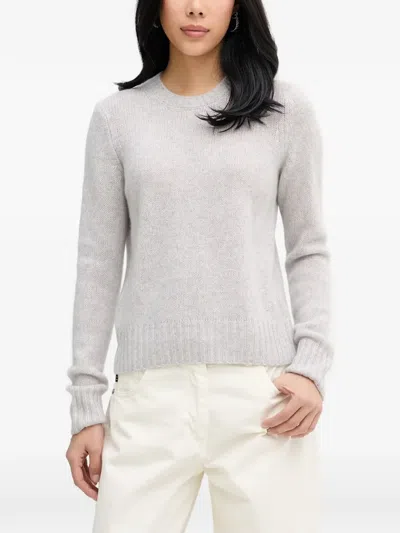 From Future Crew-neck Embroidered-logo Sweater In Gray