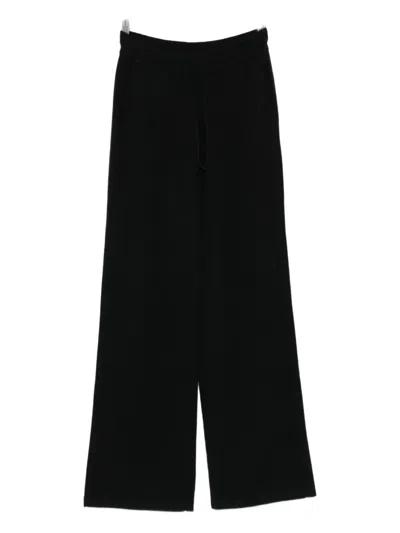From Future Drawstring Knitwear Trousers In Black