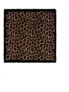 From Future Gringed Leopard-print Scarf In Brown