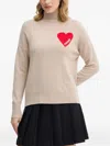 From Future Heart High-neck Sweater In Neutral