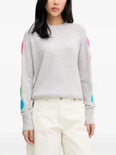 From Future Heart-intarsia Raglan-sleeve Sweater In Black