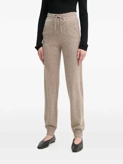 From Future Jogging Right Drawstring-fastening Trousers In Brown