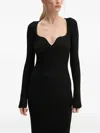 From Future Long-sleeve Midi Dress In Black