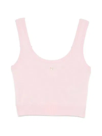 From Future Scoop-neck Top In Pink