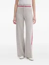 From Future Side-stripe Drawstring Track Pants In Gray