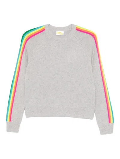 From Future Striped Sweater In Gray